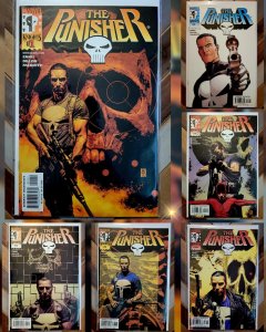 Lot of 6: PUNISHER Comics #1, 2, 3, 5, 8, 10 (Marvel Knights 2000) VF/NM 9.0