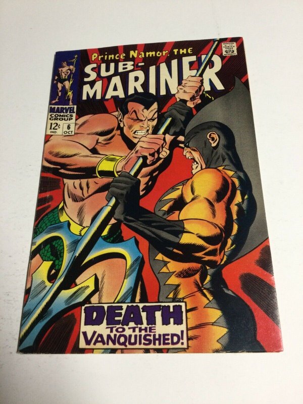 Submariner 6 Fn/Vf Fine/Very Fine 7.0 Marvel Comics 