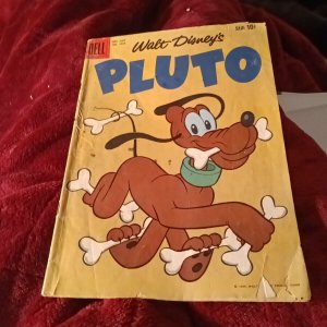 PLUTO #1039 SILVER AGE 1959 DELL COMICS WALT DISNEY FOUR-COLOR CARTOON CLASSIC