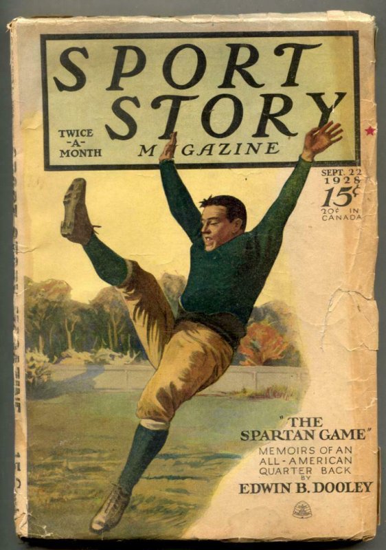 Sport Story Pulp September 22 1928- Edwin B Dooley