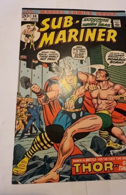 Sub-Mariner #59 (1973)Thor vs Submariner