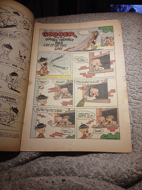 DOUBLE TROUBLE WITH GOOBER / FOUR COLOR # 471 (DELL) (1953) BILL MacLEAN art