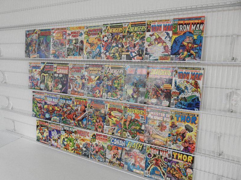 Lot of 36 Low grade Bronze comics W/ Thor, FF, Iron Man, +More! Avg VG- Cond