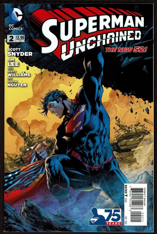 Superman Unchained #2  (Sep 2013, DC)  9.0 VF/NM