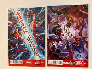 Spider-Verse #1 + 2 (2015) Marvel Comics Spider-man Spider-Girl Spider-Punk Noir 