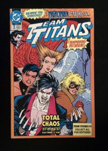 Team Titans #1C  DC Comics 1992 VF+  SIGNED BY GEORGE PEREZ