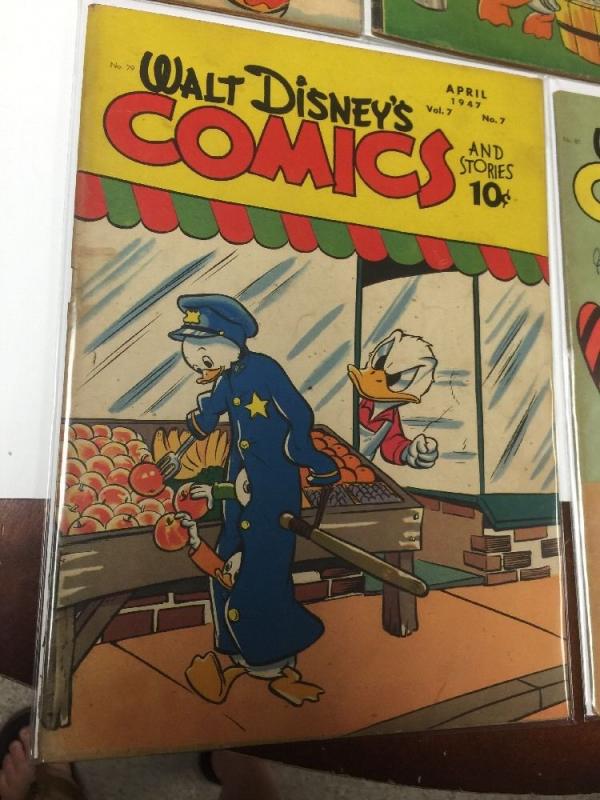 Walt Disney's Comics And Stories 76 (3.5) 77 (4.5) 78 (4.0) 79 (3.0) 80 (4.0)