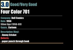 Jimmy Cricket Four Color 701 (1956) GD/VG 3.0 Dell Comics