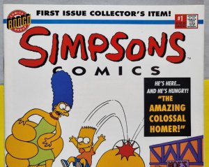 Simpsons Comics #1 1993 Bongo Comics Poster Inside VF