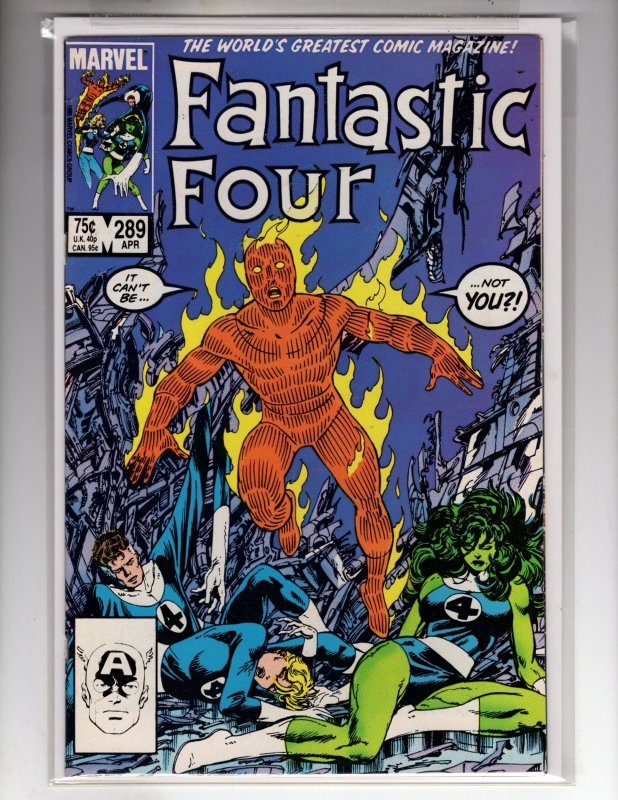 Fantastic Four #289 (1986)  John Byrne Story & Art!  / 106-BN#2