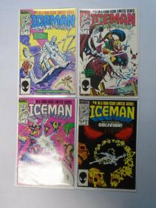 Iceman (1st Mini-Series) Set:#1-4, Direct Edition, 8.5/VF+ (1984)
