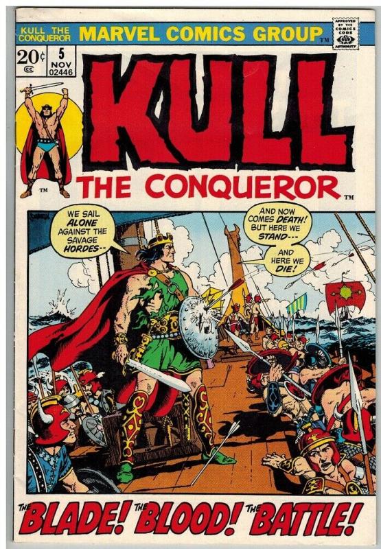 KULL THE CONQUEROR (1971) 5 VG Nov. 1972