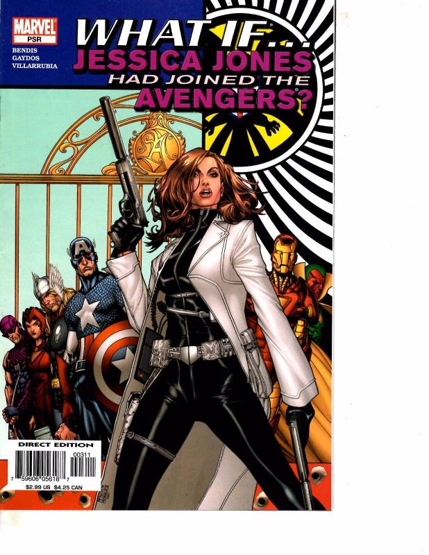 Lot Of 2 Marvel Comic Books What If Magneto/Professor X, Jessica /Avengers BF3