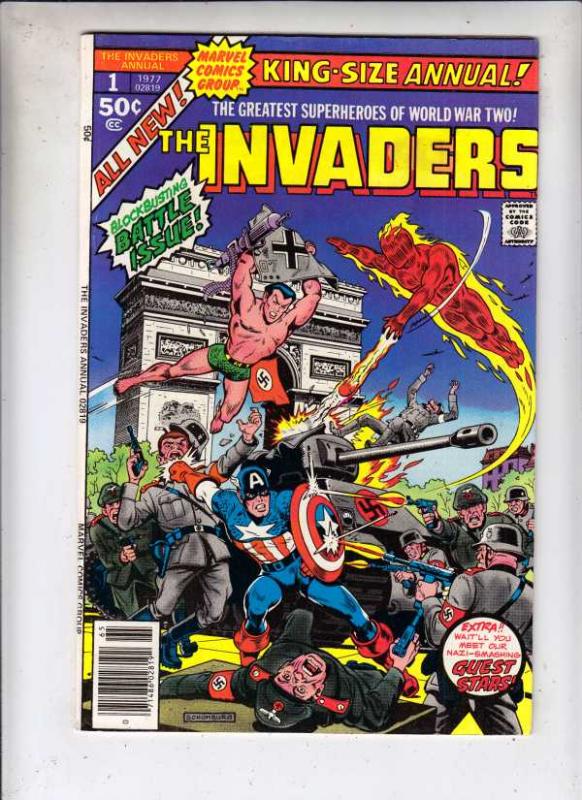 Invaders,The King-Size Annual #1 (Jan-77) VF+ High-Grade The Human Torch