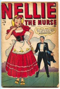 Nellie the Nurse #15-WOODEN SHOES COVER-Golden Age 