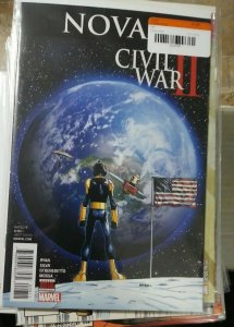 NOVA  # 8  VOL 6 2016  MARVEL  CIVIL WAR II   SAM ALEXANDER+ 