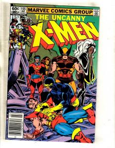 4 Uncanny X-Men Marvel Comic Books # 153 154 155 156 Beast Wolverine Storm JF15