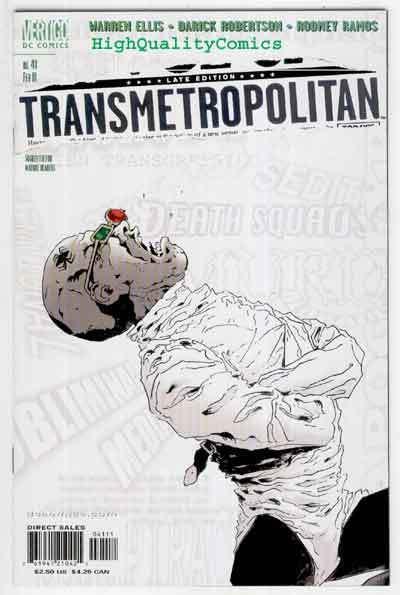 TRANSMETROPOLITAN #41, NM+, Warren Ellis, Ramos, Vertigo, more in store