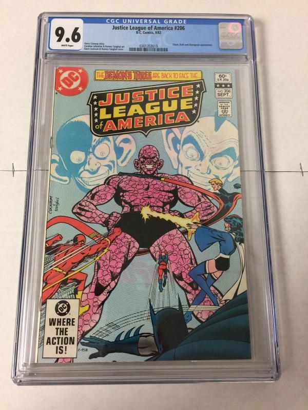 Justice League Of America 206 Cgc 9.6 White Pages 