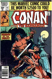 Conan the Barbarian #114  Newsstand Marvel  FN+