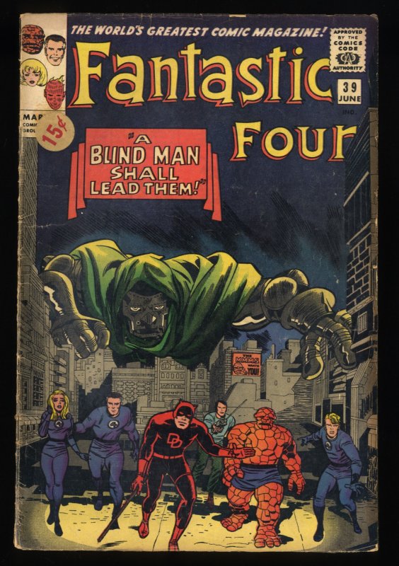 Fantastic Four #39 VG- 3.5 Doctor Doom!