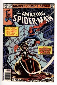 AMAZING SPIDERMAN 210 VF-7.5 1st APP.MADAME WEB-MOVIE IN DEVELOPMENT!