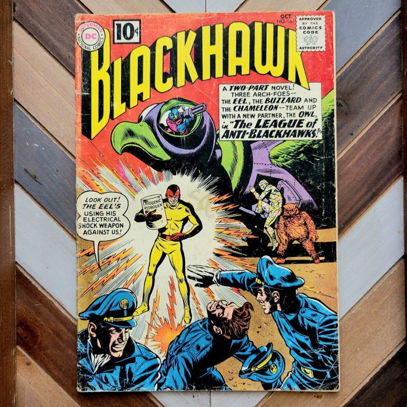 BLACKHAWK #165 VG (DC 1961) OWL Anti-Blackhawk League DICK DILLIN 10-cent Cover