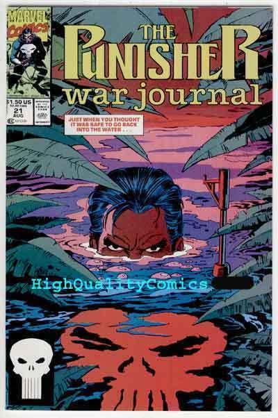 PUNISHER WAR JOURNAL #21, NM+, Carl Potts, Deep Water, more in store