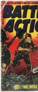 BATTLE ACTION Comic Issue 25 — Silver Age War — 1956 Atlas Comics — Good See Pic