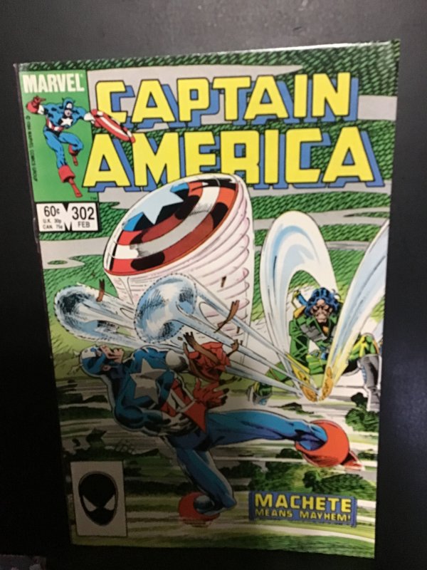 Captain America #302 (1985) high-grade 1st Machete! NM- Wow!