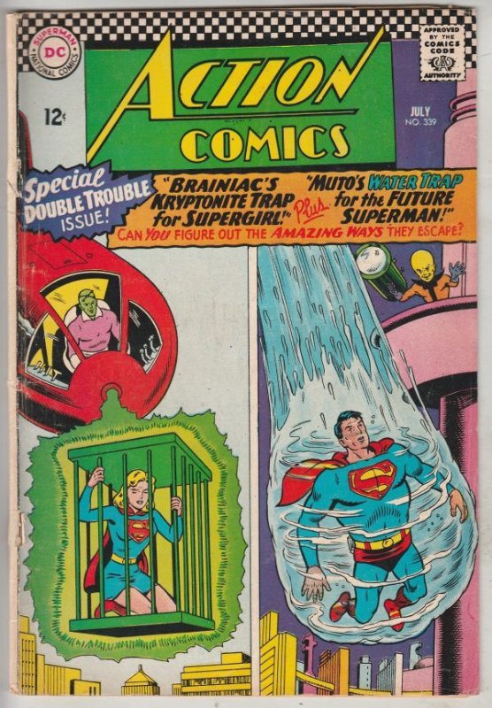 Action Comics #339 (Jul-66) VG+ Affordable-Grade Superman, Supergirl