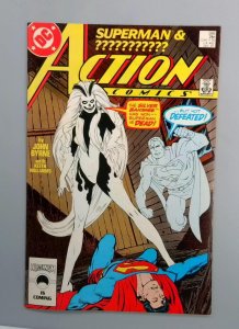 Action Comics #595 VF+ 1st Silver Banshee DC 1987