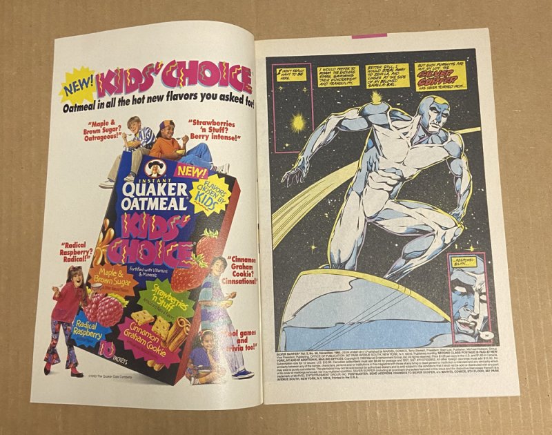 Silver Surfer #86 ( 7.5 VFN-) Thor / Ron Lim Cover / Oct 1993