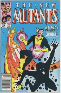 New Mutants #35 (1983) - 7.5 VF- *Magneto Becomes Headmaster* Newsstand 