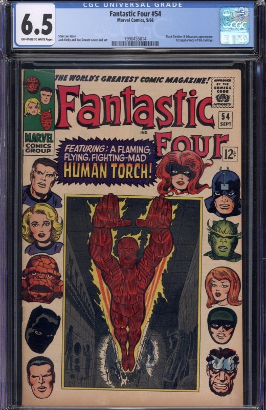 Fantastic Four #54 (Marvel, 1966) CGC 6.5