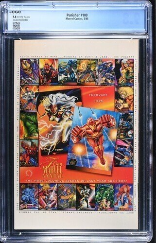 Punisher #100 1995 Marvel Comics CGC 9.8 White Pages 018