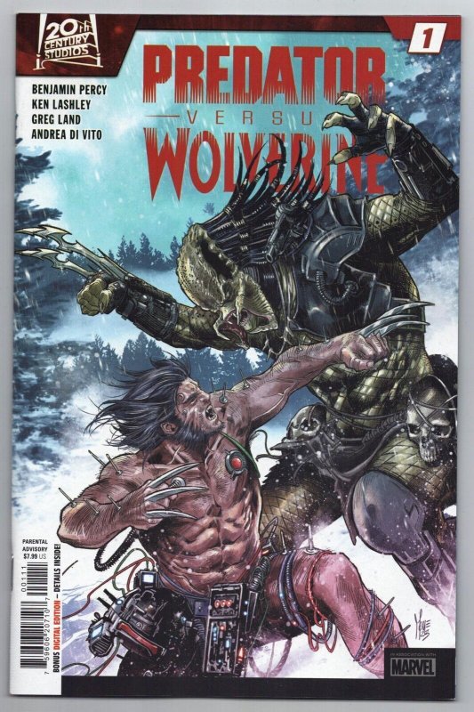 Predator Vs Wolverine #1 Marco Checchetto Main Cvr (Marvel, 2023) NM