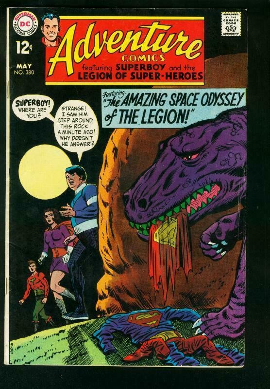 ADVENTURE COMICS #380 1969-SUPERBOY-LAST LEGION STORY-FINAL 12 cent-FN