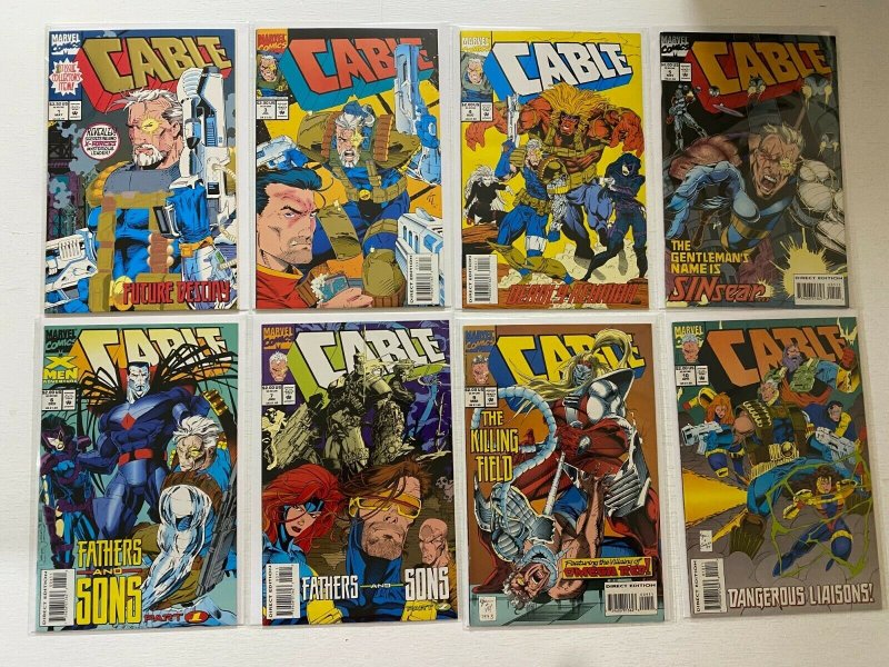 Cable lot #1-40 Marvel 1st Series 34 different books 8.0 VF (1993 to 1997) 