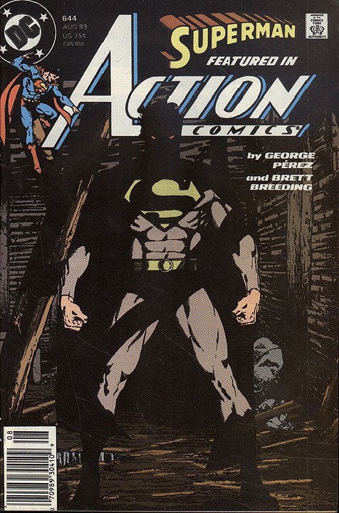 ACTION COMICS  (1938 Series) (#0-600, 643-904) (DC) #644 NEWSSTAND Fine