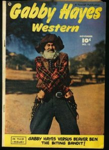 GABBY HAYES WESTERN #12-1949-FAWCETT VG+