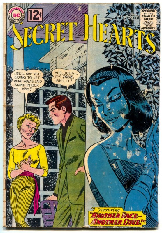 SECRET HEARTS #82 1963 comic book-DC ROMANCE-Great Cover G