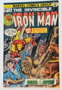 Iron Man #82 (Jan 1976, Marvel) VF- 7.5 Super Apes appearance Red Ghost cameo