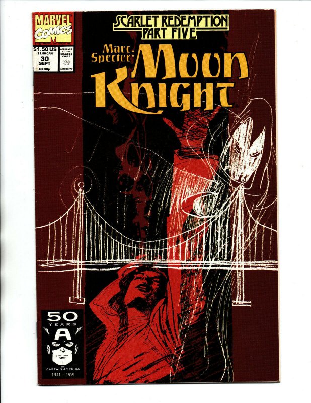 Marc Spector Moon Knight #30 - Siekiewicz Cover - 1991 - (-NM)