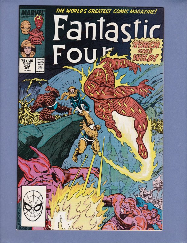 Fantastic Four #313 VG Mole Man Marvel 1988