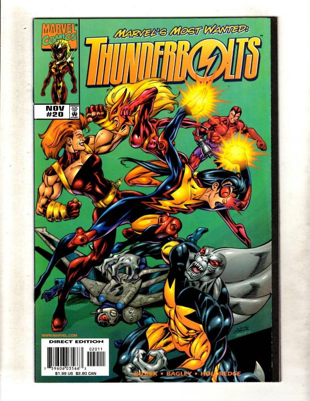 Lot Of 10 Thunderbolts Marvel Comic Books # 14 15 16 19 20 21 23 26 27 28 CJ11