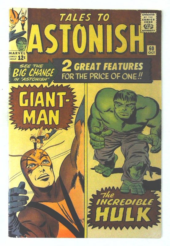 Tales to Astonish (1959 series)  #60, VF- (Actual scan)