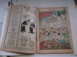 DC: BUZZY #4, RARE GOLDEN AGE COMIC, COMPLETE/GREAT READING COPY, 1945, GD-!!!