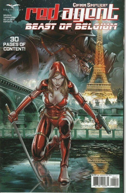 Grimm Spotlight Red Agent Beast of Belgium Cover A Zenescope GFT NM Vitorino