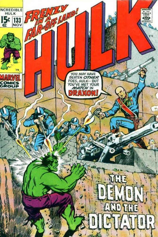 Incredible Hulk, The #133 VG ; Marvel | low grade comic Roy Thomas Herb Trimpe